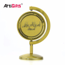 Crafts Manufacturer Custom Rotatable Award Gold Metal Sport Medal With Metal Medal Seat